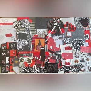 Emily The Strange Ephemera Junk Journal Paper Lot Gothic 150 Piece Bundle